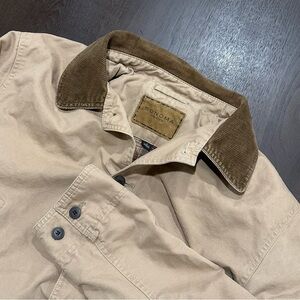 Sonoma Beige Barn Jacket with Brown Corduroy Collar